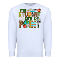 White my student are on point Premium Sweatshirt - texasbilliewilder