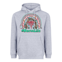 Heather Grey nurse life rainbow Heavyweight Hoodie - RanaPortraitStore
