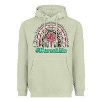 Matcha nurse life rainbow Heavyweight Hoodie - RanaPortraitStore