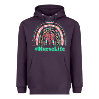 Plum nurse life rainbow Heavyweight Hoodie - RanaPortraitStore
