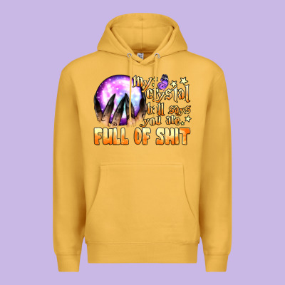 My Crystal Ball Says You Are Full Of Shit Premium Hoodie Designed By Bundleandbundleshop