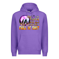 Purple my crystal ball says you are full of shit Premium Hoodie - BundleAndBundleShop
