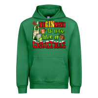 Emerald beginning to look like a christmas with gin and gifts Urban Hoodie - AdoDesignShop
