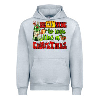 Heather Grey beginning to look like a christmas with gin and gifts Urban Hoodie - AdoDesignShop