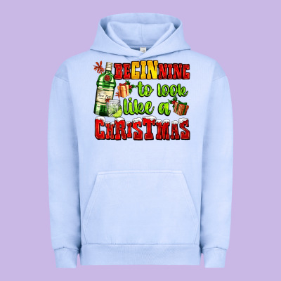 Beginning To Look Like A Christmas With Gin And Gifts Urban Hoodie Designed By Adodesignshop
