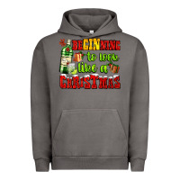 Pigment Tornado beginning to look like a christmas with gin and gifts Urban Hoodie - AdoDesignShop