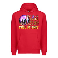 Red my crystal ball says you are full of shit Premium Hoodie - BundleAndBundleShop