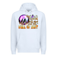 White my crystal ball says you are full of shit Premium Hoodie - BundleAndBundleShop