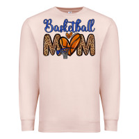 Pale Pink basketball mom Premium Sweatshirt - Zillion Design Studio