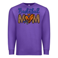 Purple basketball mom Premium Sweatshirt - Zillion Design Studio