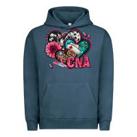Pigment Midnight Navy certified nursing assistant cna hearts Urban Hoodie - Jasminsmagicworld