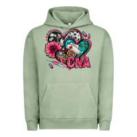 Pigment Oil Green certified nursing assistant cna hearts Urban Hoodie - Jasminsmagicworld