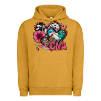 Pigment Peanut Butter certified nursing assistant cna hearts Urban Hoodie - Jasminsmagicworld