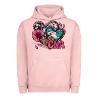 Pigment Salmon certified nursing assistant cna hearts Urban Hoodie - Jasminsmagicworld