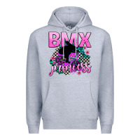 Heather Grey bmx princess Premium Hoodie - AdoDesignShop
