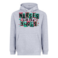 Heather Grey nurses call the shots Heavyweight Hoodie - RanaPortraitStore