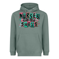 Nurses Call The Shots Heavyweight Hoodie | Teevron