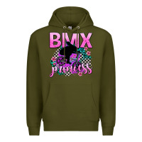 Army Green bmx princess Premium Hoodie - AdoDesignShop