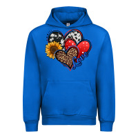 Cobalt 4th of july american hearts Urban Hoodie - Jasminsmagicworld