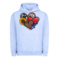 4th Of July American Hearts Urban Hoodie | Teevron