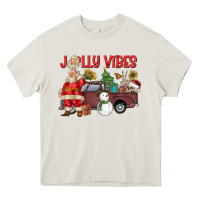 Cream Jolly Vibes Heavy Core Tee - CowhideDigitalArt