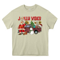 Mossy Jolly Vibes Heavy Core Tee - CowhideDigitalArt