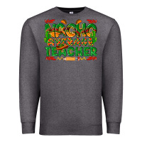 Charcoal Heather nacho average teacher Premium Sweatshirt - texasbilliewilder