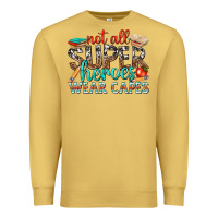 Antique Gold not all superheroes wear capes with books Premium Sweatshirt - texasbilliewilder
