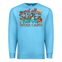 Ocean Blue not all superheroes wear capes with books Premium Sweatshirt - texasbilliewilder