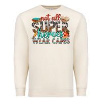 Sandshell not all superheroes wear capes with books Premium Sweatshirt - texasbilliewilder