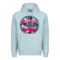 Blue Mist take me to the race Premium Hoodie - AdoDesignShop
