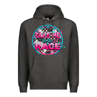 Charcoal Heather take me to the race Premium Hoodie - AdoDesignShop