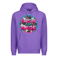 Purple take me to the race Premium Hoodie - AdoDesignShop