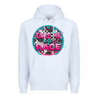 White take me to the race Premium Hoodie - AdoDesignShop