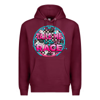 Burgundy take me to the race Premium Hoodie - AdoDesignShop