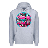Heather Grey take me to the race Premium Hoodie - AdoDesignShop
