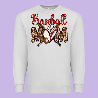 Baseball Mom Premium Sweatshirt Designed By Zillion Design Studio
