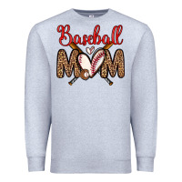 Heather Grey baseball mom Premium Sweatshirt - Zillion Design Studio