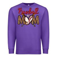 Purple baseball mom Premium Sweatshirt - Zillion Design Studio