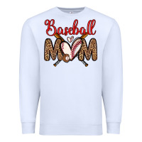 White baseball mom Premium Sweatshirt - Zillion Design Studio