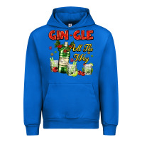Cobalt gin`gle all the way with bottle and cocktails Urban Hoodie - AdoDesignShop