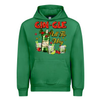Emerald gin`gle all the way with bottle and cocktails Urban Hoodie - AdoDesignShop