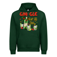 Forest Green gin`gle all the way with bottle and cocktails Urban Hoodie - AdoDesignShop