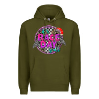 Army Green it's race day y'all Premium Hoodie - AdoDesignShop