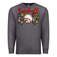 Charcoal Heather baseball dad Premium Sweatshirt - Zillion Design Studio