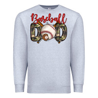 Heather Grey baseball dad Premium Sweatshirt - Zillion Design Studio