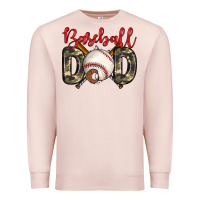 Pale Pink baseball dad Premium Sweatshirt - Zillion Design Studio