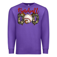 Purple baseball dad Premium Sweatshirt - Zillion Design Studio