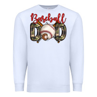 White baseball dad Premium Sweatshirt - Zillion Design Studio