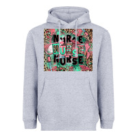 Heather Grey nurse Heavyweight Hoodie - RanaPortraitStore